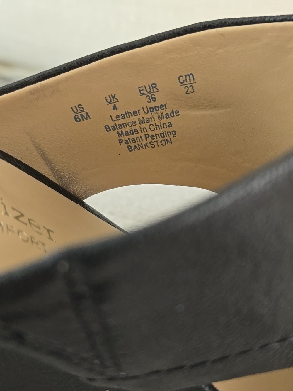 Naturalizer Women’s Leather Black Crossband Slide Mules - NWOT - Picture 5 of 6